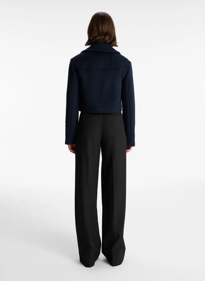 ALC Sets Oxford Cropped Wool Jacket Navy 8211 Women