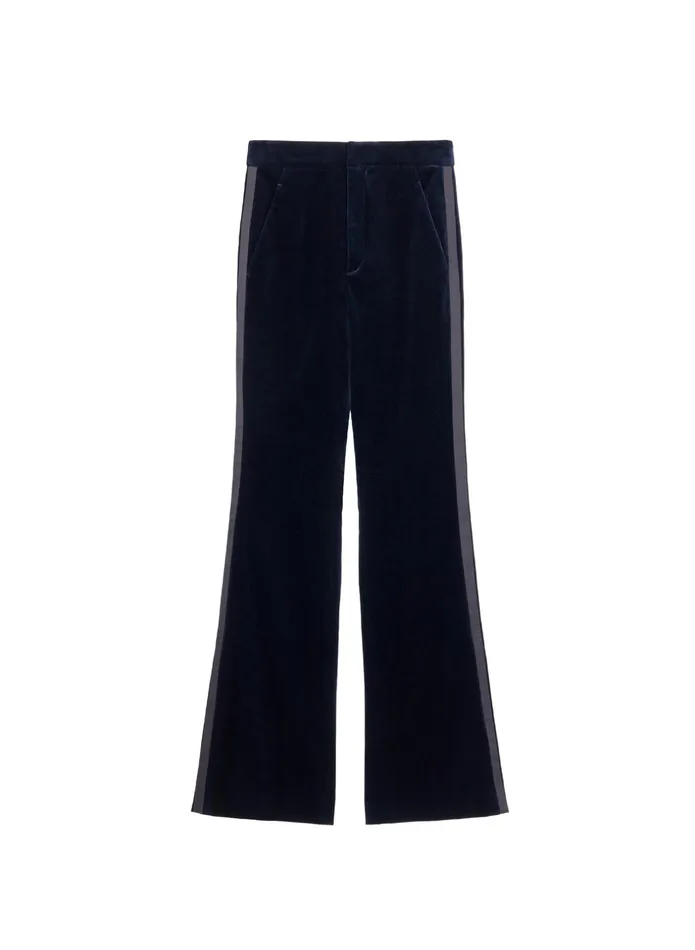 ALC Sets Sophie Ii Velvet Tuxedo Pant Navy 8211 Women