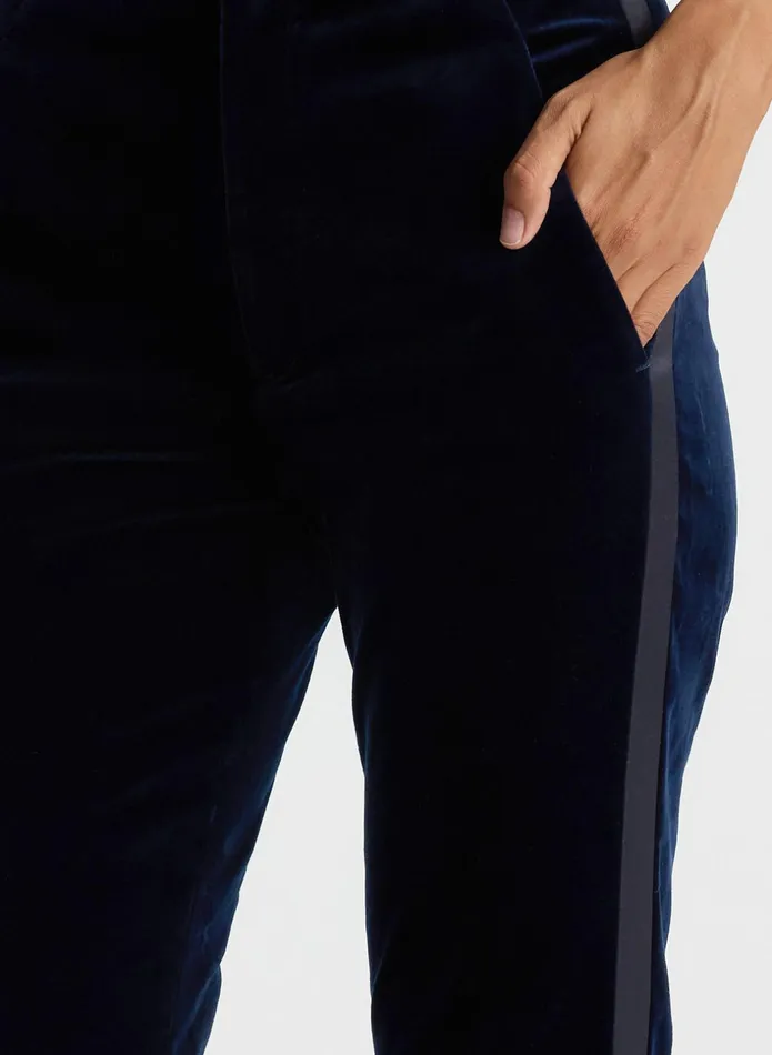 ALC Sets Sophie Ii Velvet Tuxedo Pant Navy 8211 Women
