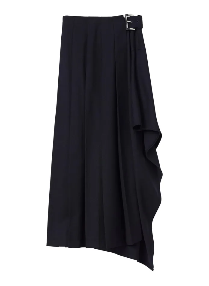 ALC Skirts Wayland Pleated Midi Skirt Navy 8211 Women