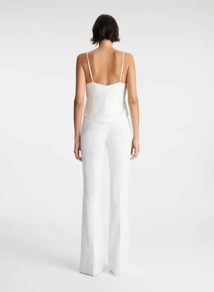 ALC Suits Malia Scalloped Camisole Top White 8211 Women
