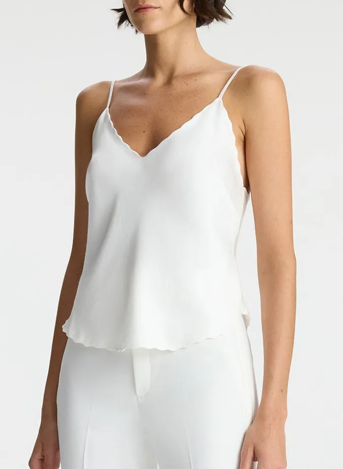 ALC Suits Malia Scalloped Camisole Top White 8211 Women
