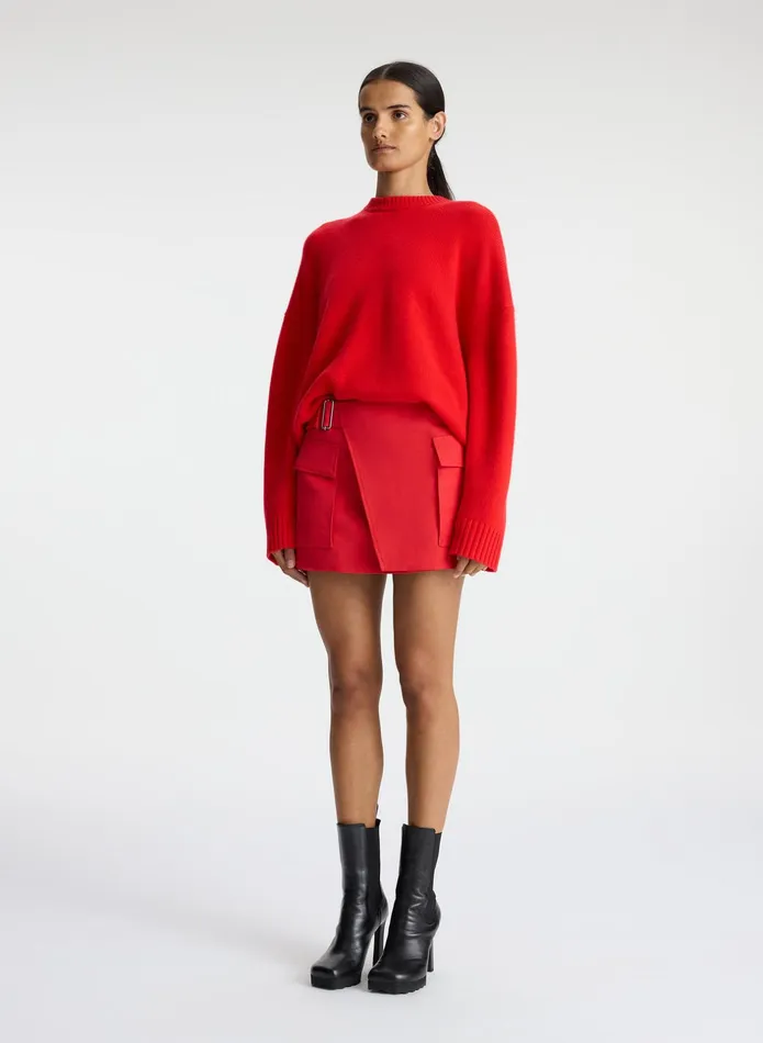 ALC Sweaters Ayden Wool Cashmere Sweater Cadmium Red 8211 Women