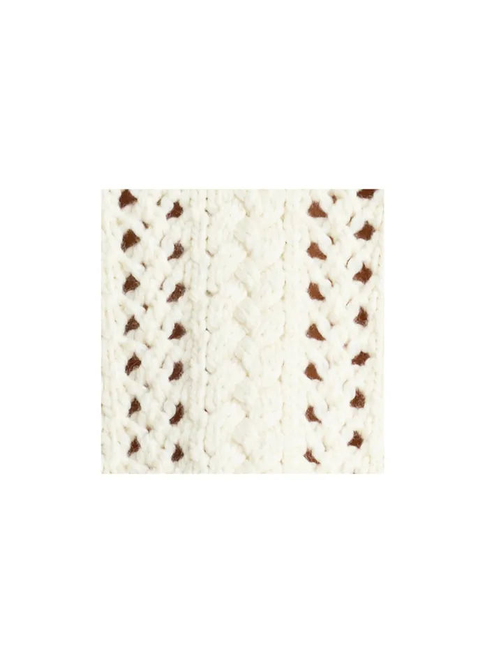 ALC Sweaters Chandler Cotton Cable Sweater Off White 8211 Women