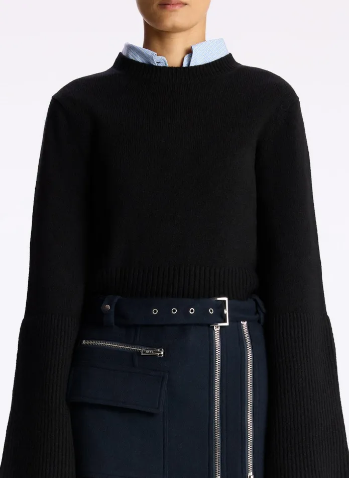 ALC Sweaters Clover Wool Sweater Black 8211 Women