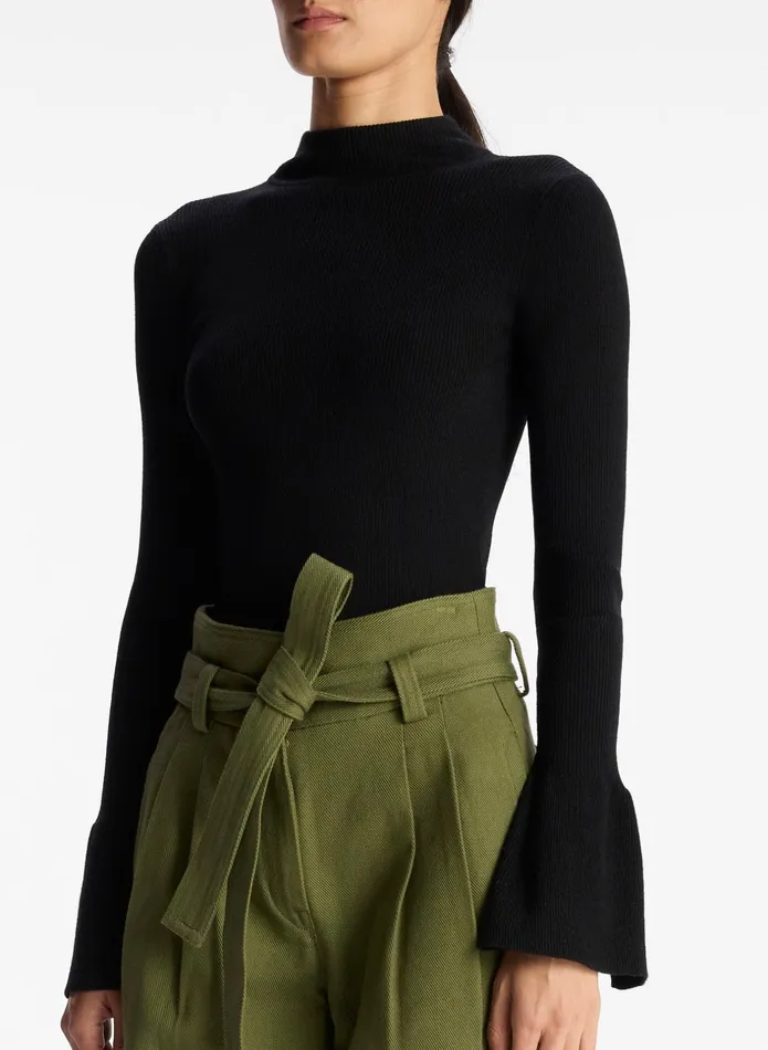 ALC Sweaters Devin Stretch Wool Sweater Black 8211 Women