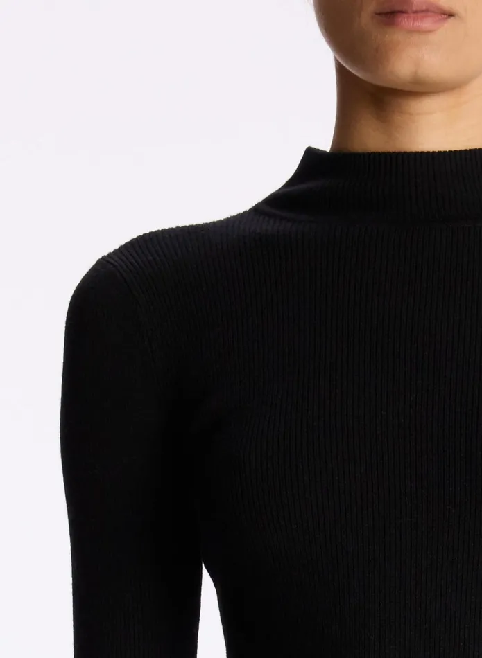 ALC Sweaters Devin Stretch Wool Sweater Black 8211 Women