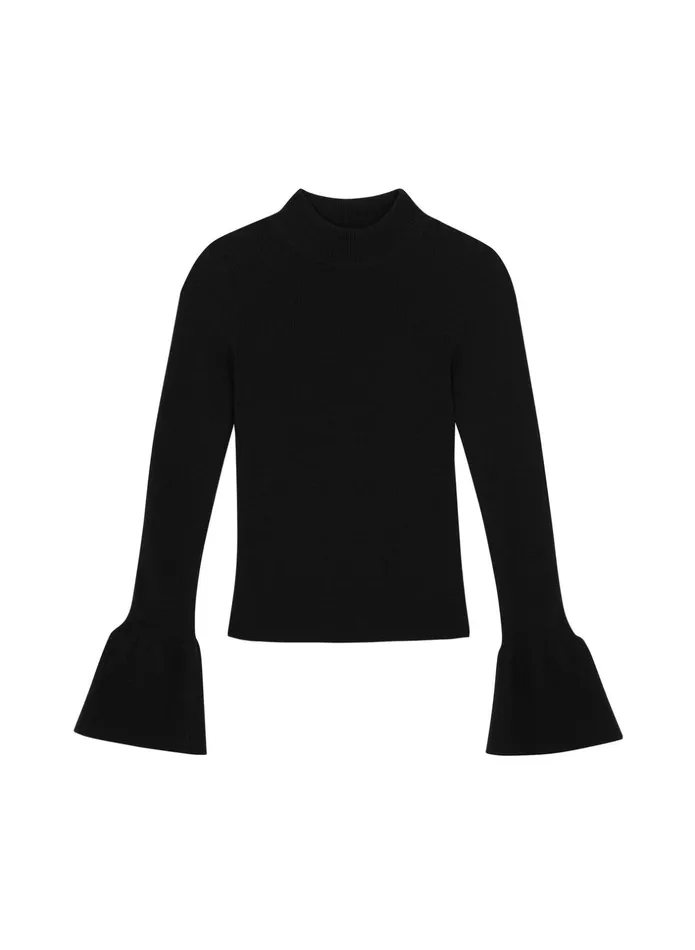ALC Sweaters Devin Stretch Wool Sweater Black 8211 Women