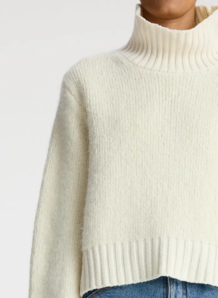ALC Sweaters Theo Wool Turtleneck Sweater White 8211 Women