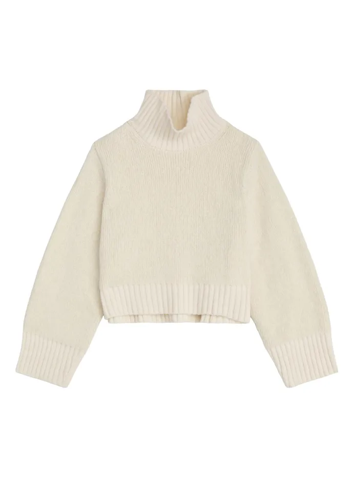 ALC Sweaters Theo Wool Turtleneck Sweater White 8211 Women