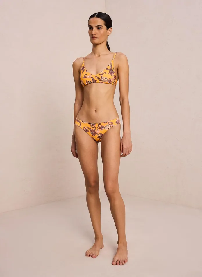 ALC Swim Cleo Scoop Bikini Top Limone Multi 8211 Women