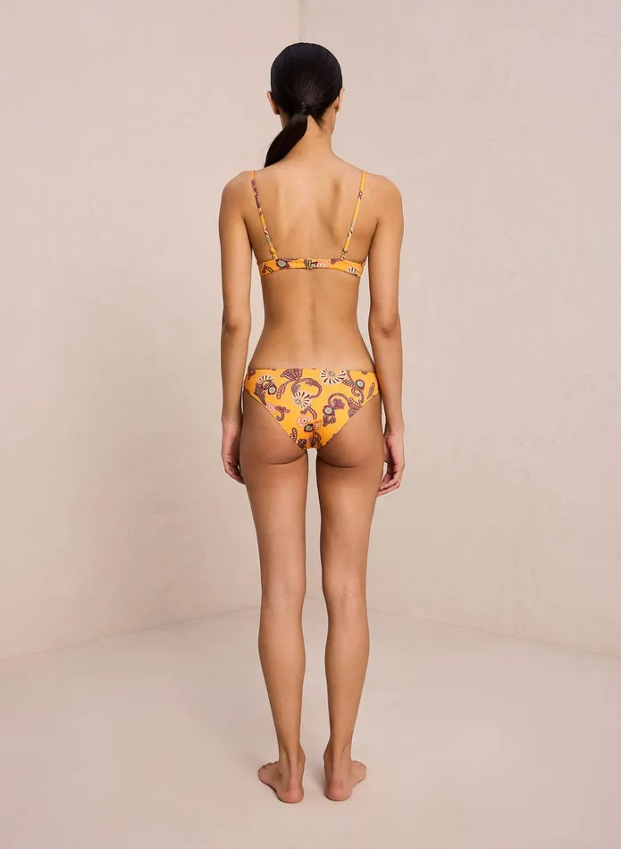 ALC Swim Cleo Scoop Bikini Top Limone Multi 8211 Women