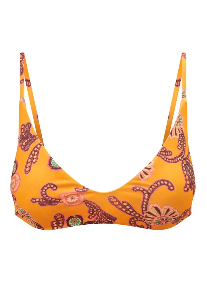 ALC Swim Cleo Scoop Bikini Top Limone Multi 8211 Women