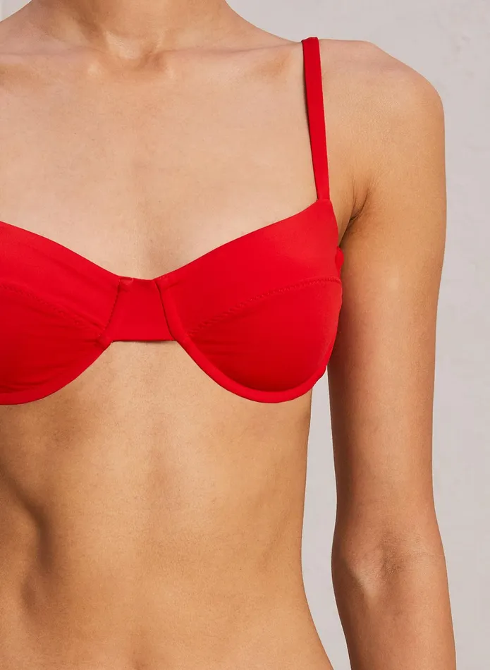 ALC Swim Dylan Bikini Top Vibrant Red 8211 Women