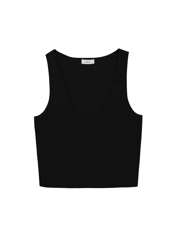 ALC Tees and Tanks Cleo Knit Top Black 8211 Women