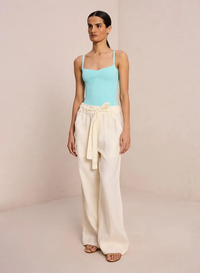 ALC Tees and Tanks Milo Rib Knit Top Summer Dew 8211 Women