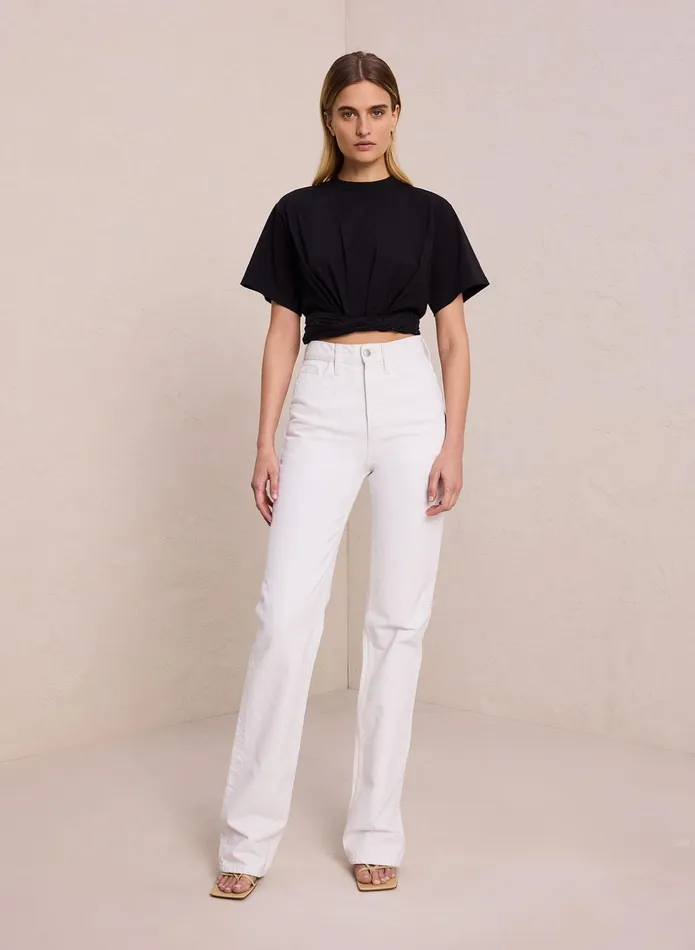 ALC Tees and Tanks Mimi Cotton Jersey Tee Black 8211 Women