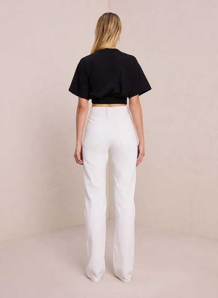 ALC Tees and Tanks Mimi Cotton Jersey Tee Black 8211 Women
