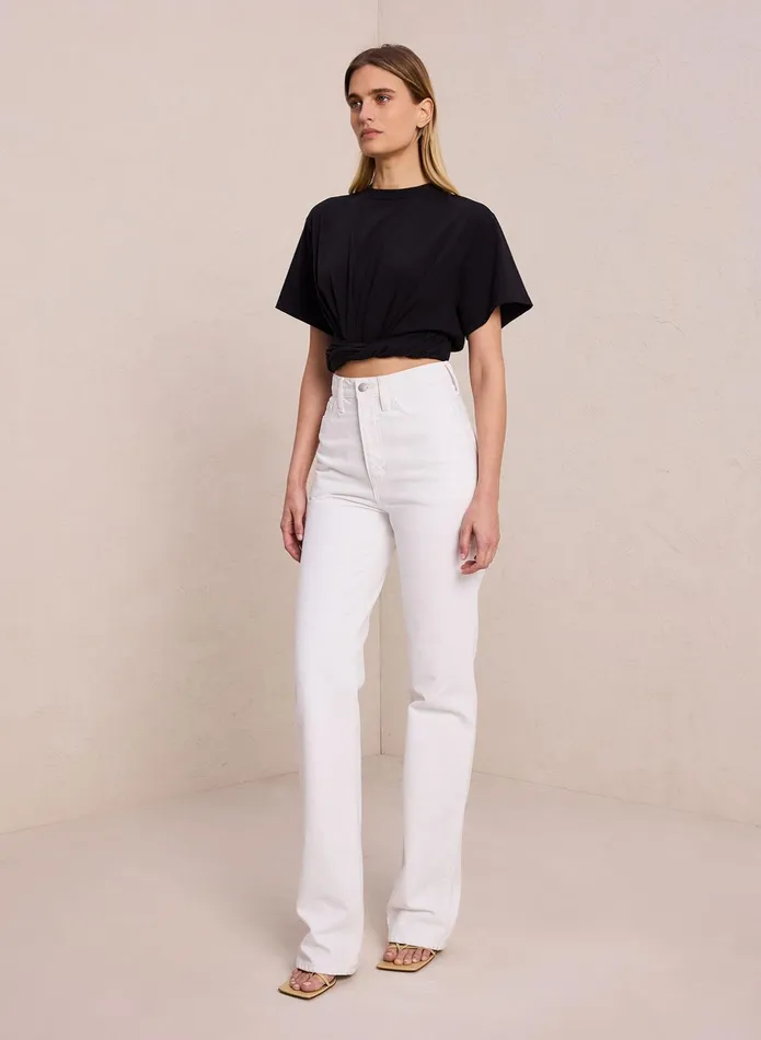 ALC Tees and Tanks Mimi Cotton Jersey Tee Black 8211 Women