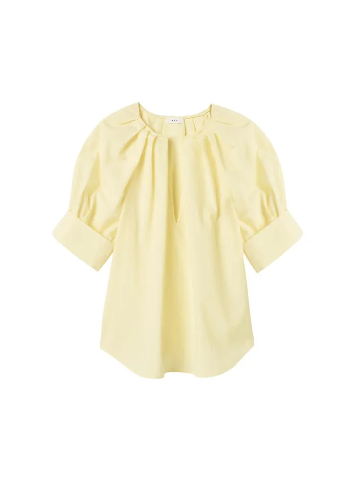 ALC Tops Carey Cotton Matte Top Canary 8211 Women