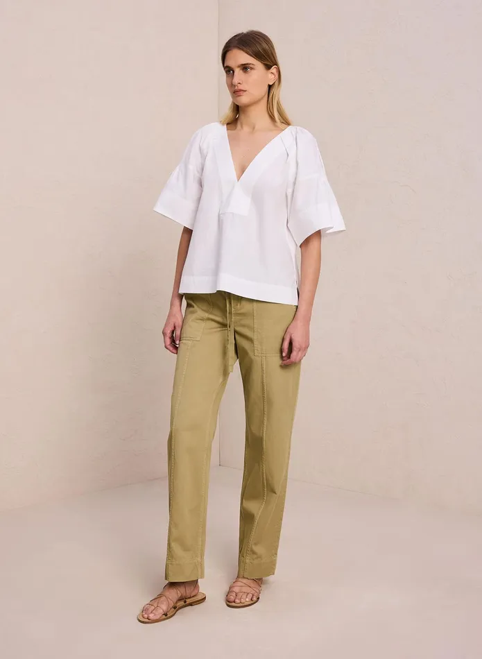 ALC Tops Hillary Cotton Poplin Top White 8211 Women
