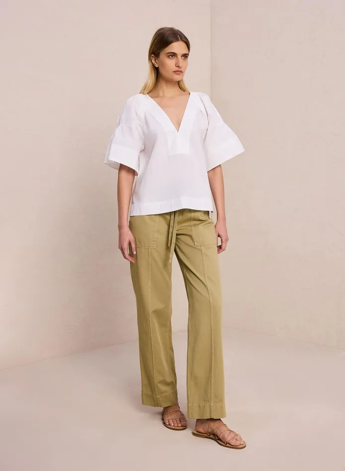 ALC Tops Hillary Cotton Poplin Top White 8211 Women