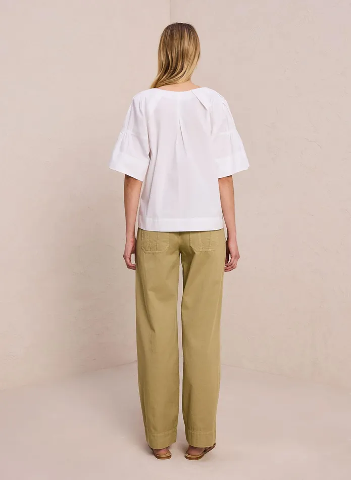 ALC Tops Hillary Cotton Poplin Top White 8211 Women