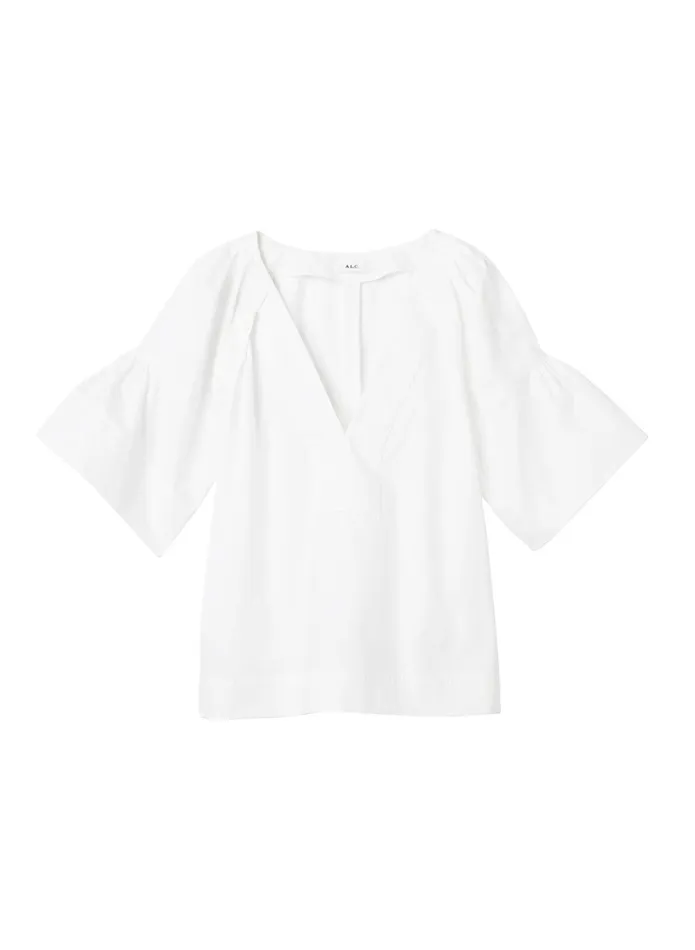 ALC Tops Hillary Cotton Poplin Top White 8211 Women