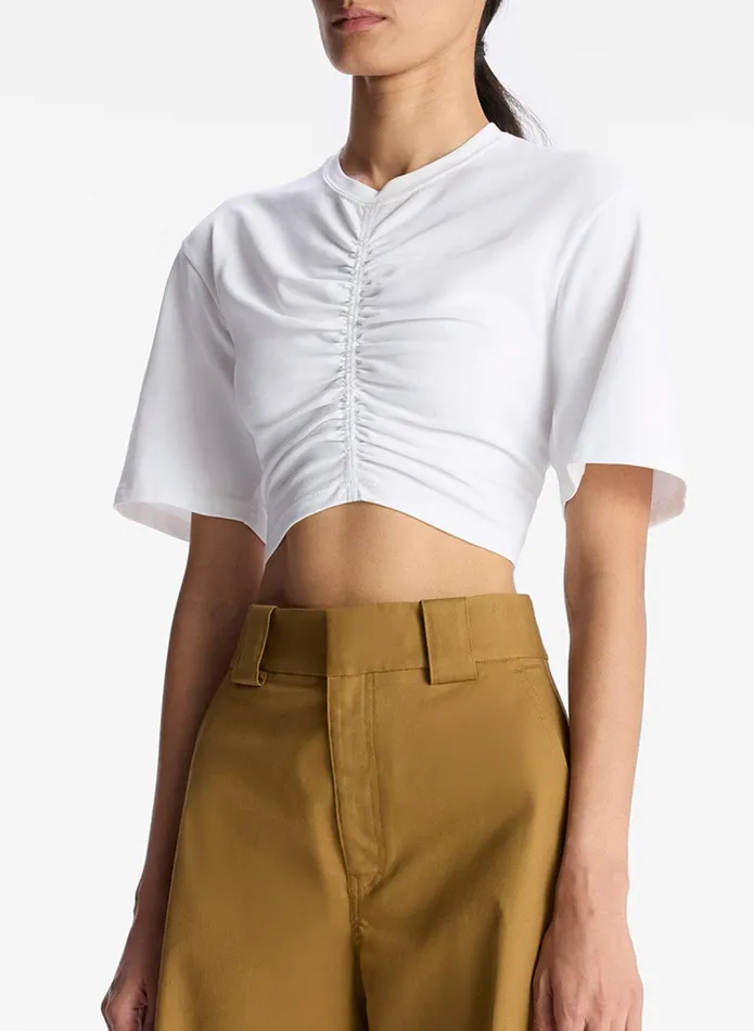 ALC Tops Johanna Cotton Jersey Tee White 8211 Women