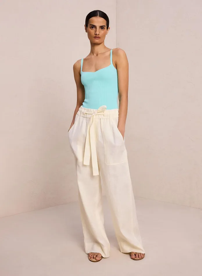 ALC Tops Milo Rib Knit Top Summer Dew 8211 Women