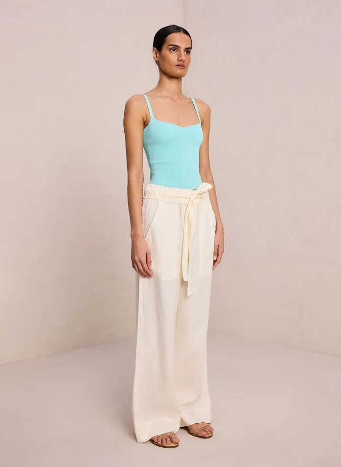 ALC Tops Milo Rib Knit Top Summer Dew 8211 Women