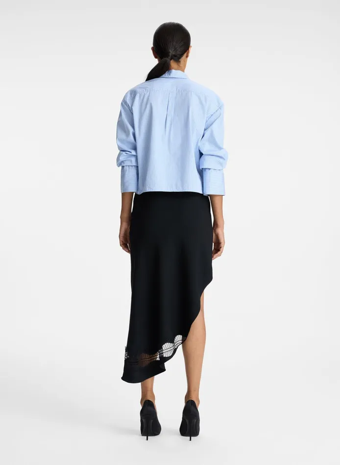 ALC Tops Monica Ii Cotton Top Chelsea Bluewhite 8211 Women