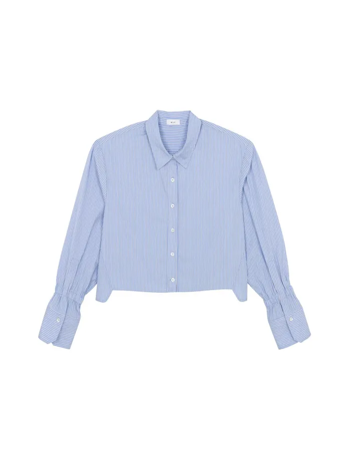 ALC Tops Monica Ii Cotton Top Chelsea Bluewhite 8211 Women