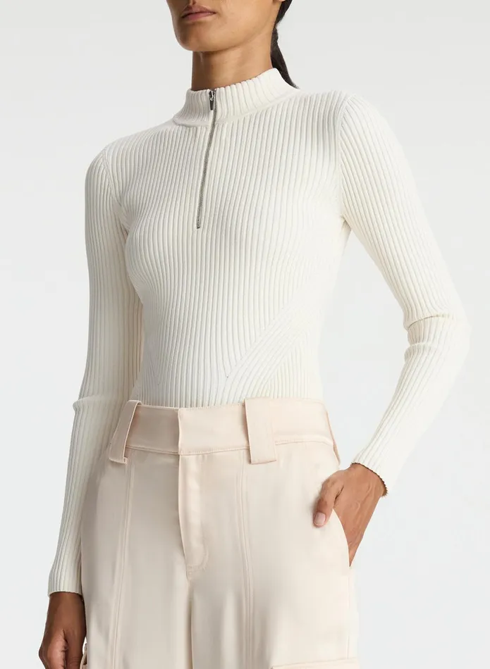 ALC Tops Noa Knit Top Almond Cream 8211 Women