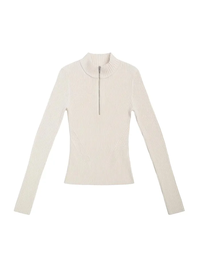 ALC Tops Noa Knit Top Almond Cream 8211 Women