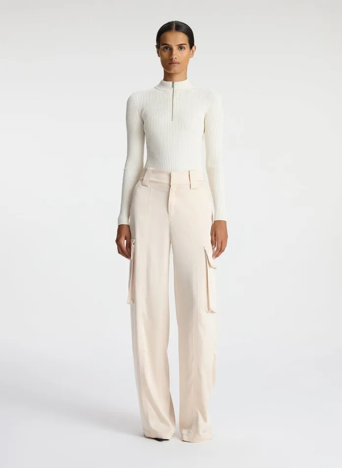 ALC Tops Noa Knit Top Almond Cream 8211 Women