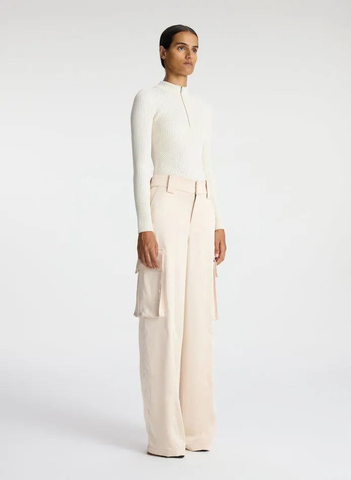 ALC Tops Noa Knit Top Almond Cream 8211 Women