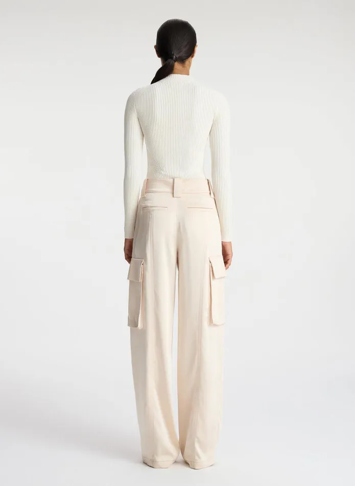 ALC Tops Noa Knit Top Almond Cream 8211 Women