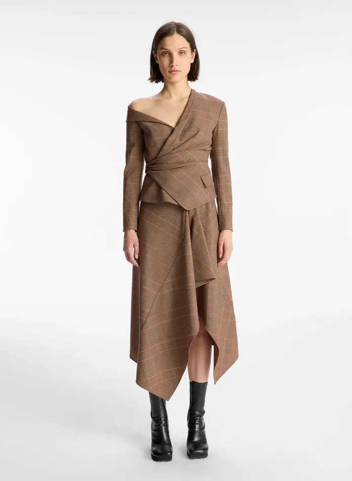 ALC Tops Skyla Asymmetrical Top Sable Multi 8211 Women