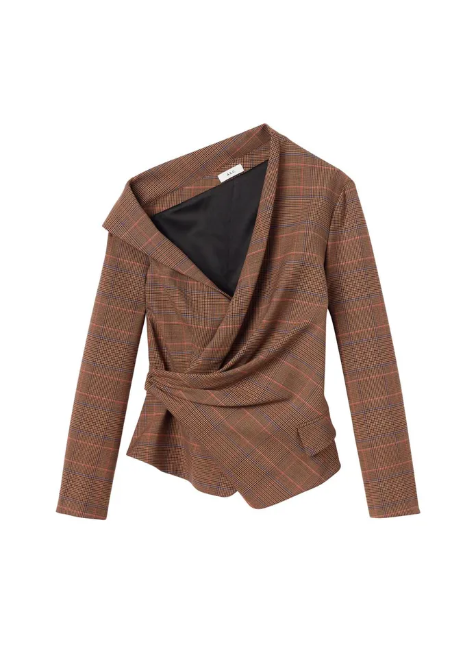 ALC Tops Skyla Asymmetrical Top Sable Multi 8211 Women