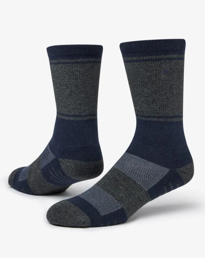 Accessories BAJA 20 CREW SOCK Heather Mood Indigo TravisMathew Socks