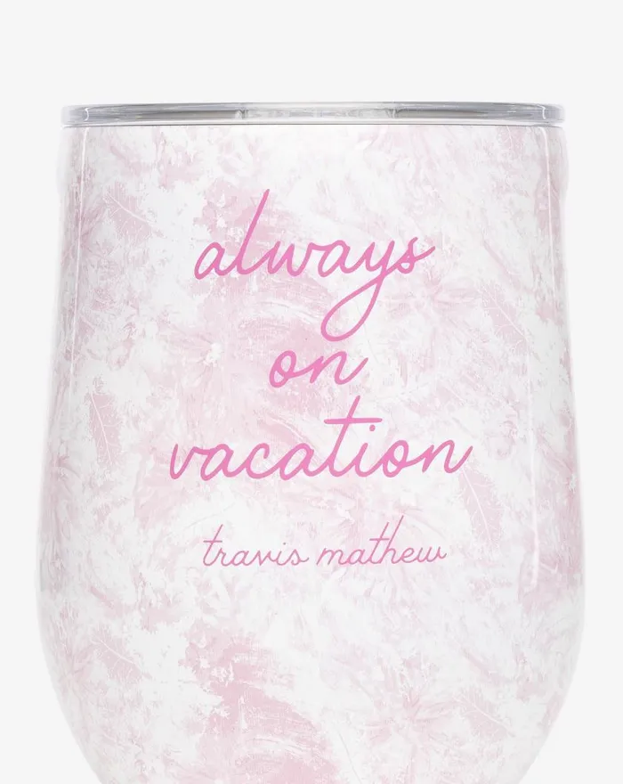 Accessories BEACH HOPPING STEMLESS Lilac Snow TravisMathew Drinkware Accessories BEACH HOPPING STEMLESS Lilac Snow TravisMathew Drinkware