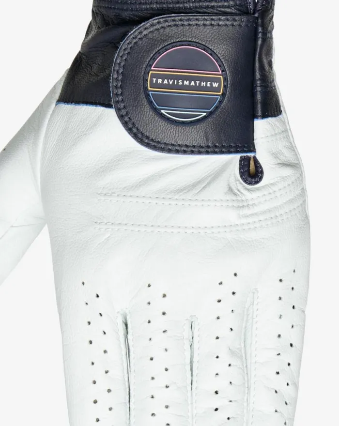 Accessories GET OUT OF TOWN GOLF GLOVE Whitemood Indigo TravisMathew Golf Gloves