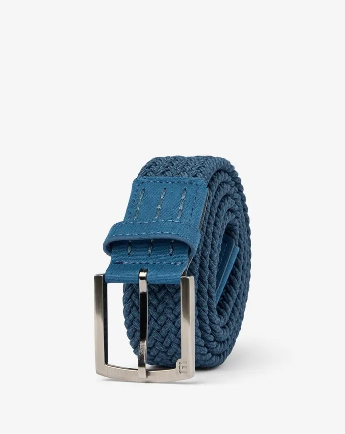 Accessories LITTLE LUCK STRETCH WOVEN BELT Dark Teal TravisMathew Belts