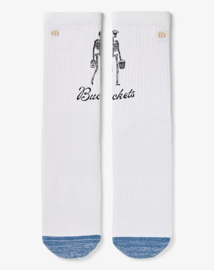 Accessories LOST BUCKETS CREW SOCK White TravisMathew Socks