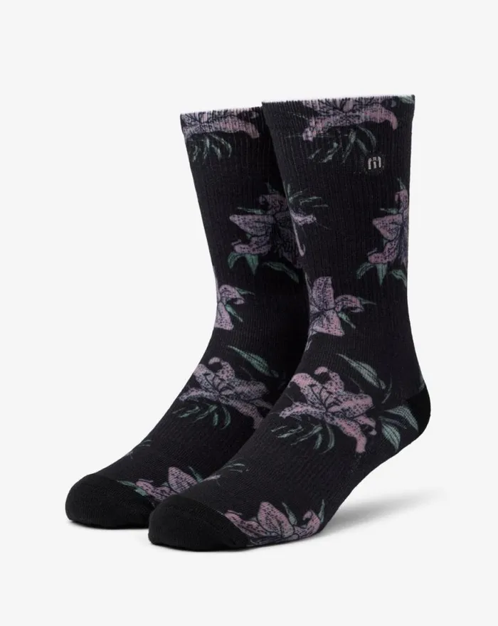 Accessories PARADISE PEAK CREW SOCK Black TravisMathew Socks