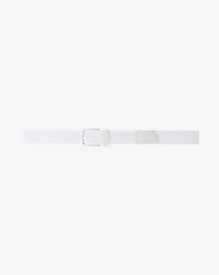 Accessories STAGGERWING 20 STRETCH WOVEN BELT Heather Grey Pinstripe TravisMathew Belts