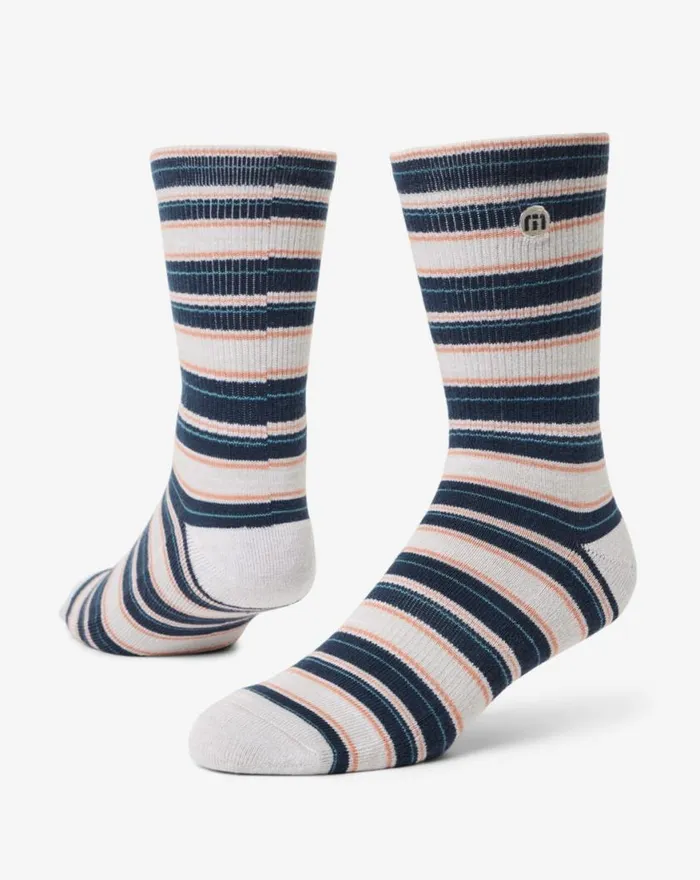 Accessories TICKET COUNTER CREW SOCK Heather Grey TravisMathew Socks