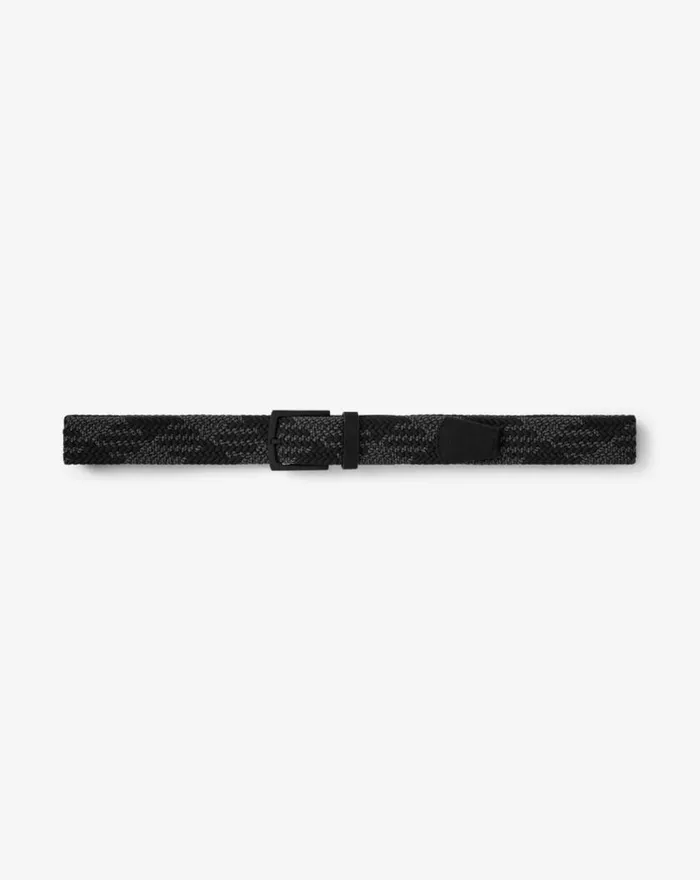 Accessories TIME ZONED STRECH WOVEN BELT Black TravisMathew Belts