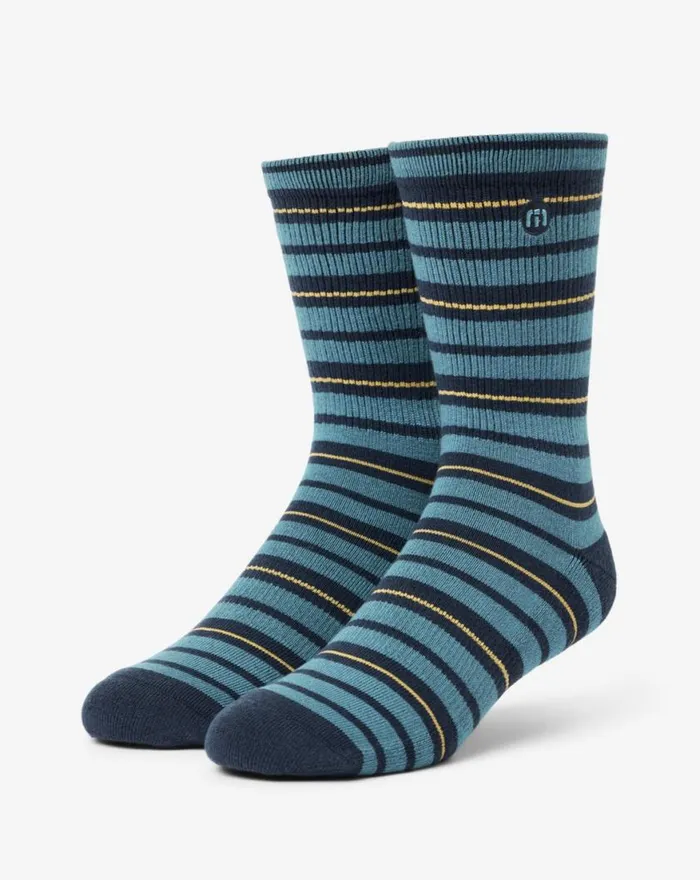 Accessories WANDER WHEREVER CREW SOCK Mood Indigo TravisMathew Socks